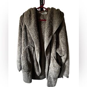Unhide Gray Fuzzy Jacket